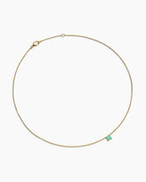 Chatelaine® Teen Necklace in 18K Yellow Gold with Chrysoprase, 4mm